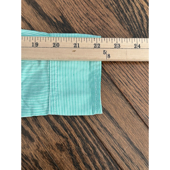 NWT Everlane The Silky Cotton Mint Green White Stripe Button Down Shirt Size 2 - Picture 10 of 11